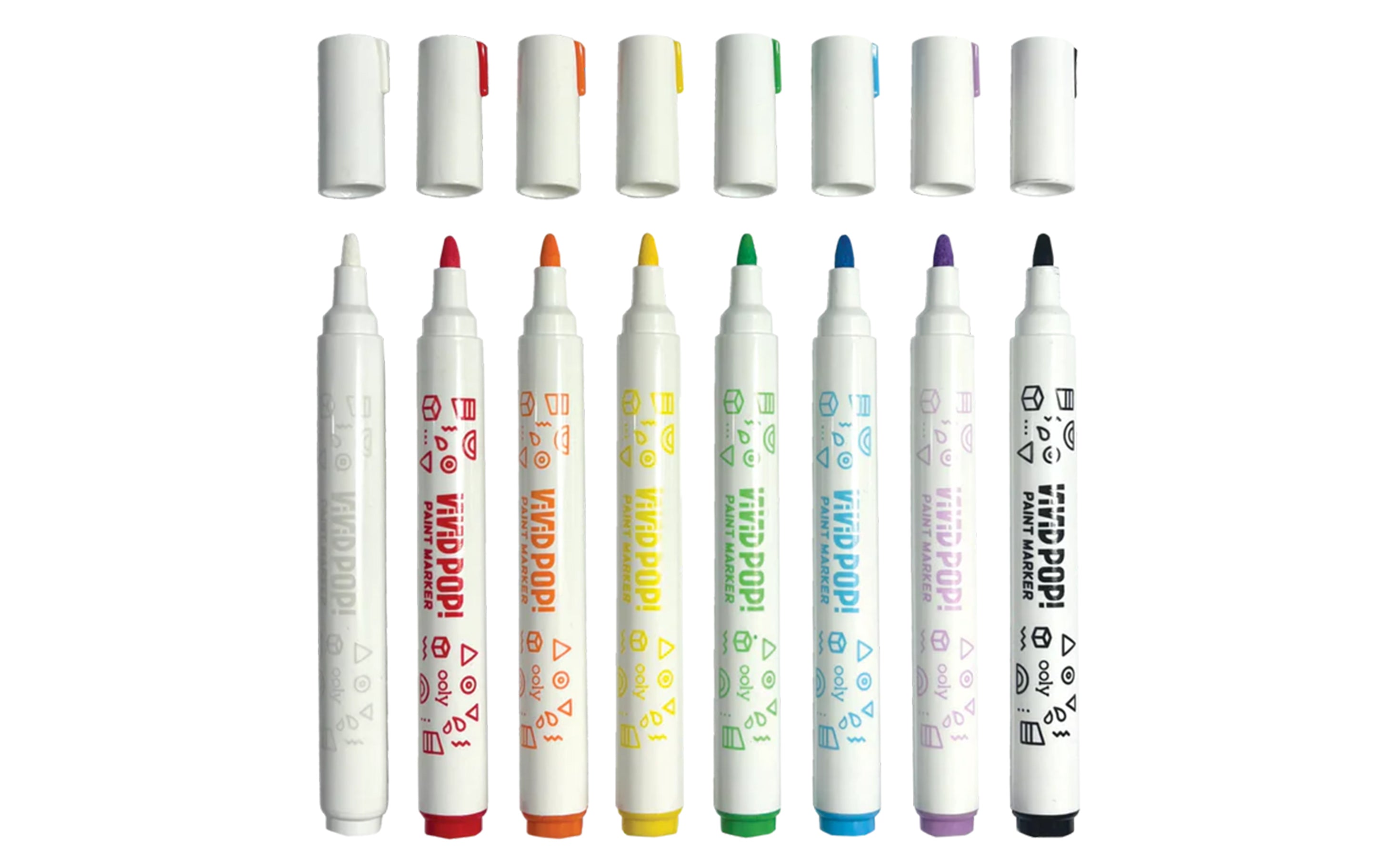 OOLY Vivid Pop! Water-Based Paint Markers