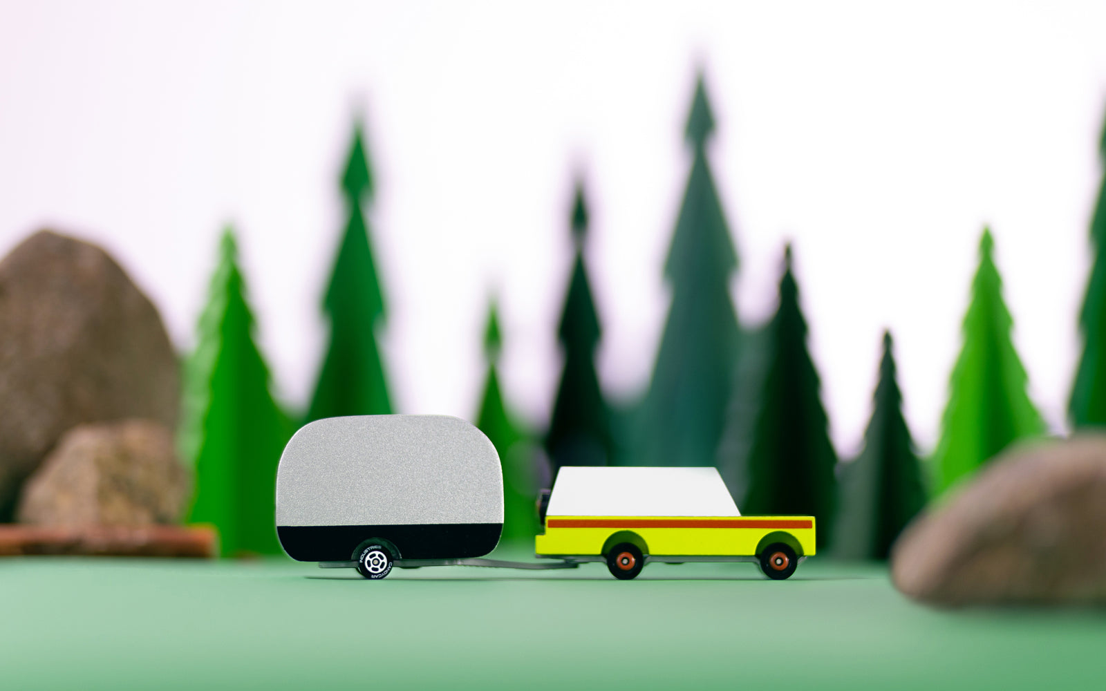 Photoshoot image of Airstream Camper and Everglades Mule Candycar