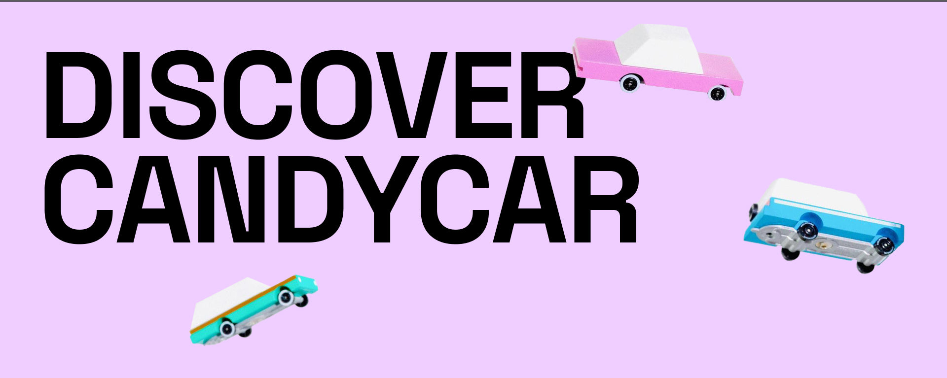Banner for desktop promoting Candycar