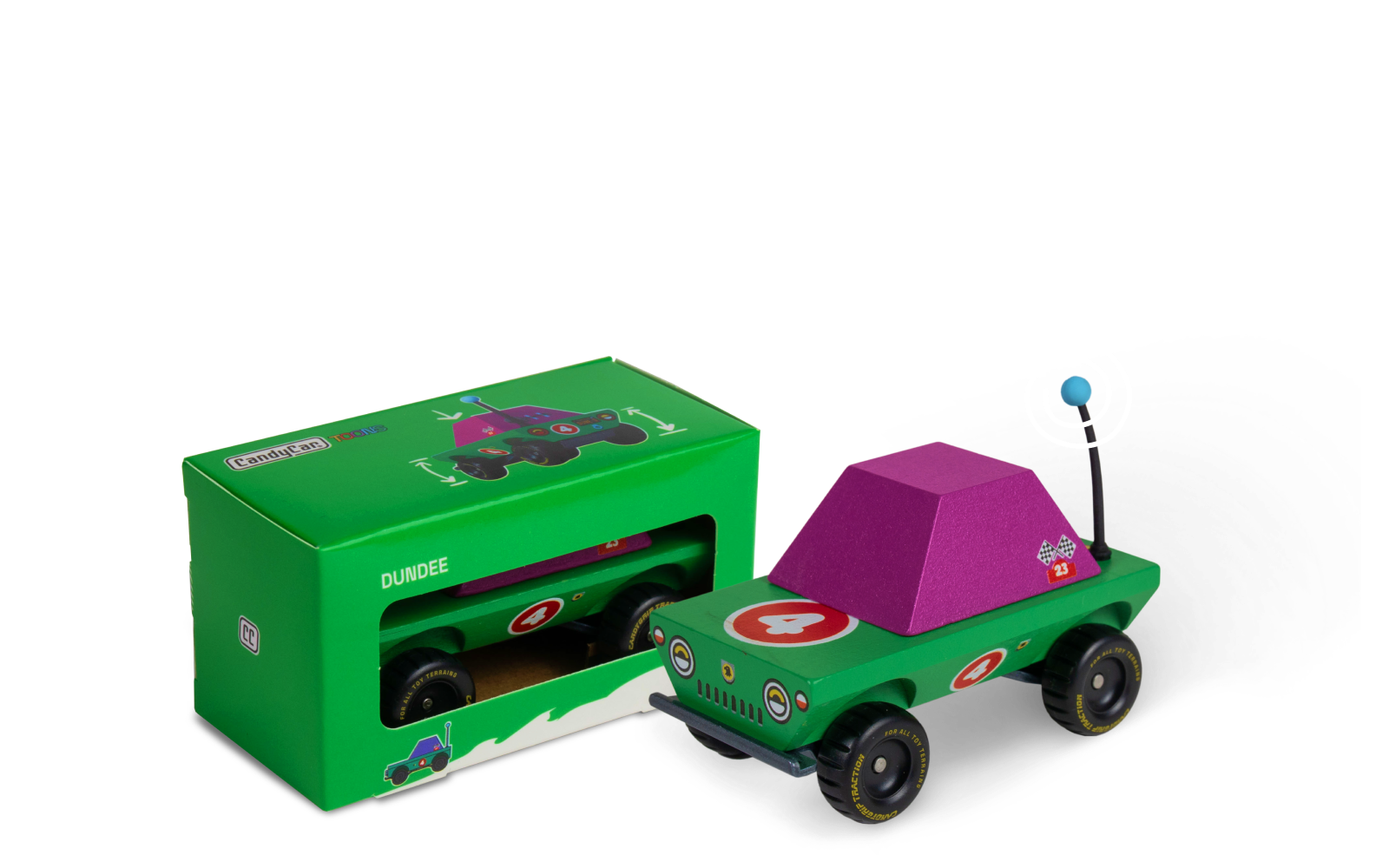 PNG of DunDee Toon car with packaging box