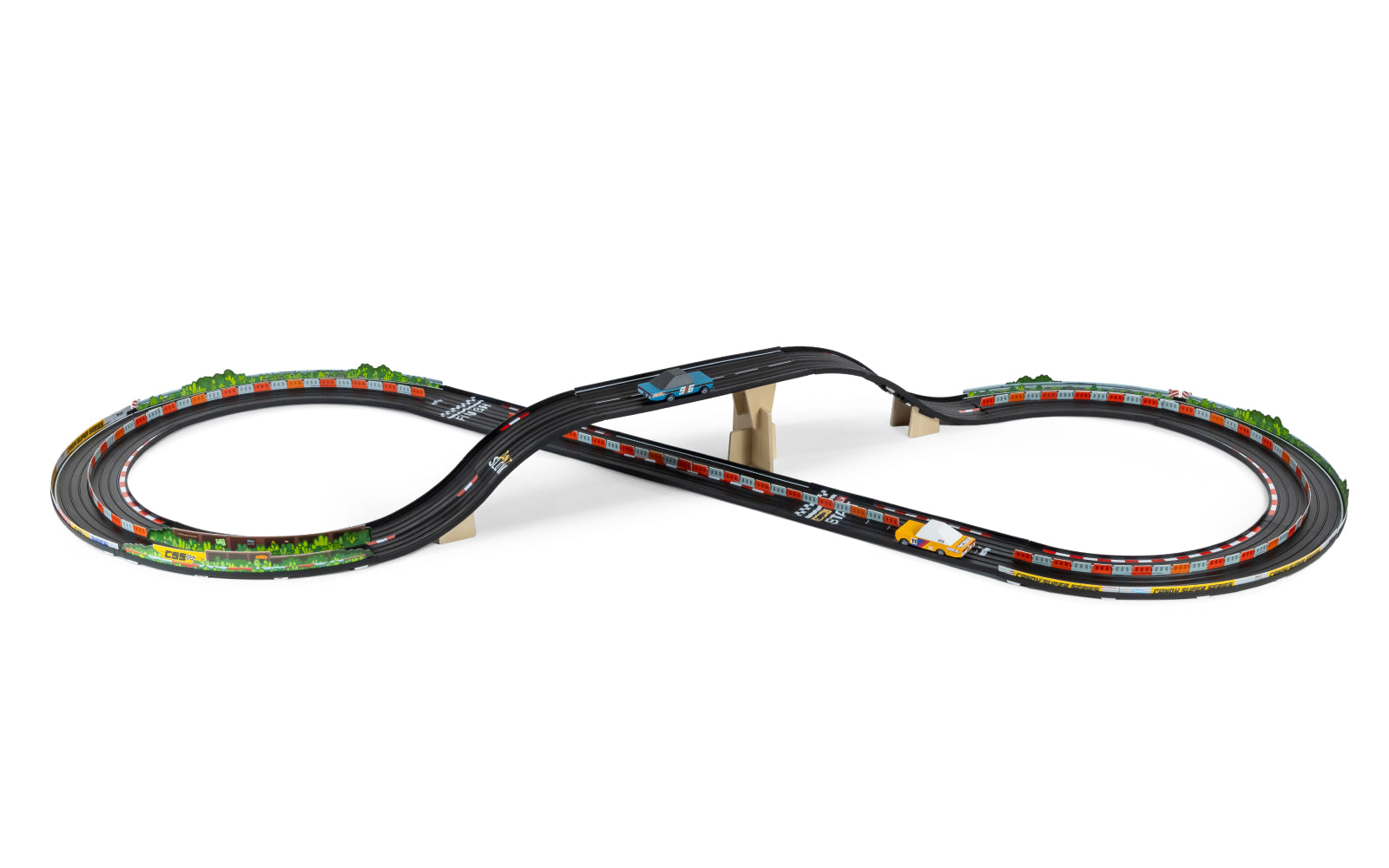 Image of Figure-8 Combo with Rascal Rally Orange and Rascal Rally Blue against white background