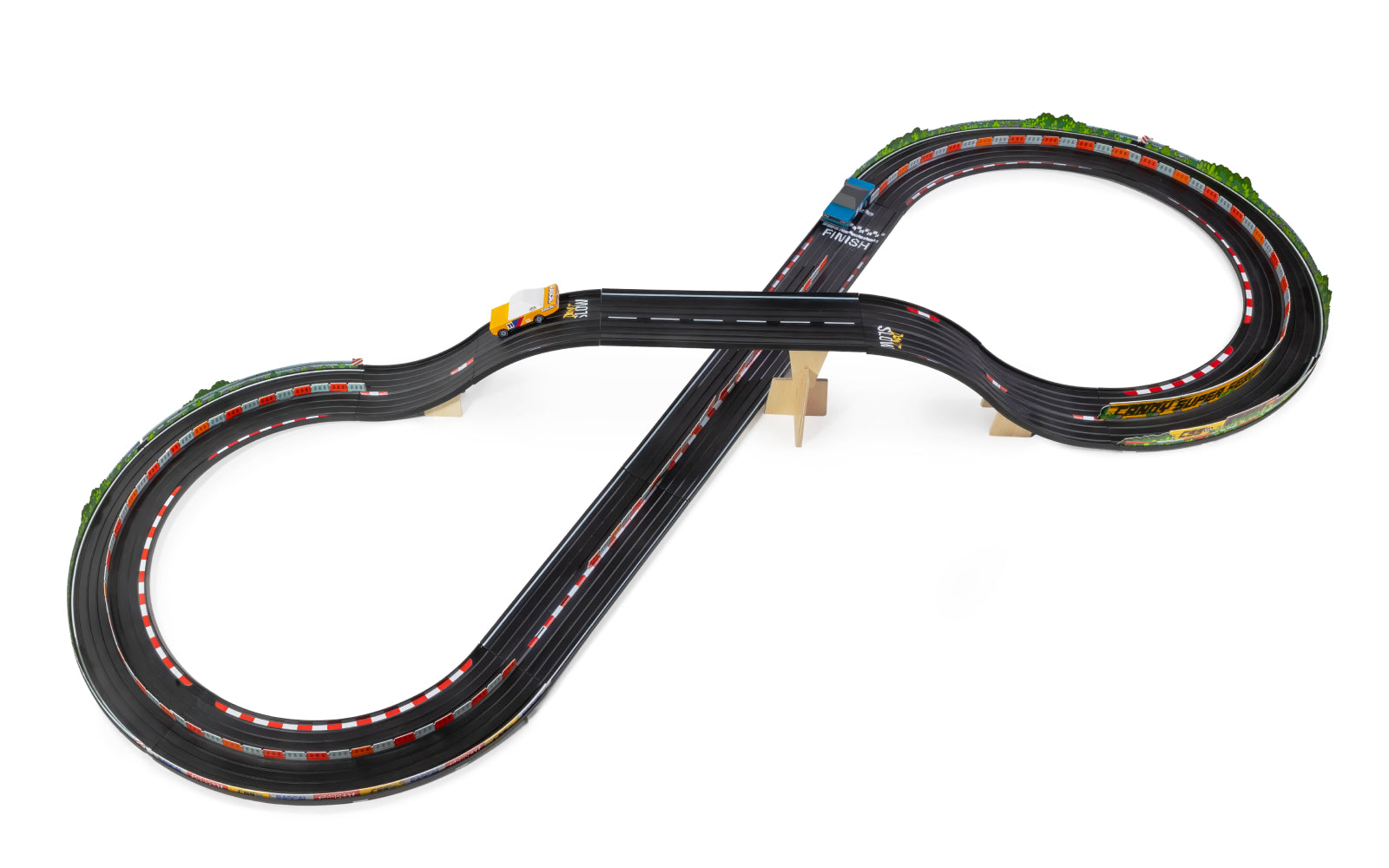 Image of Figure-8 Combo with Rascal Rally Orange and Rascal Rally Blue against white background