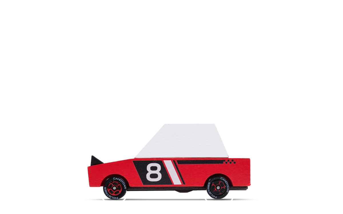 PNG of side angle of Hachigo Red Toon car