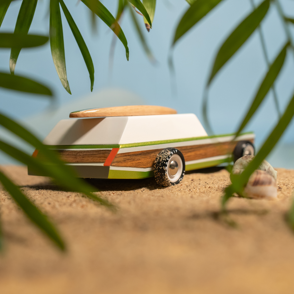 Lifestyle photograph of Surf Wagon on beach