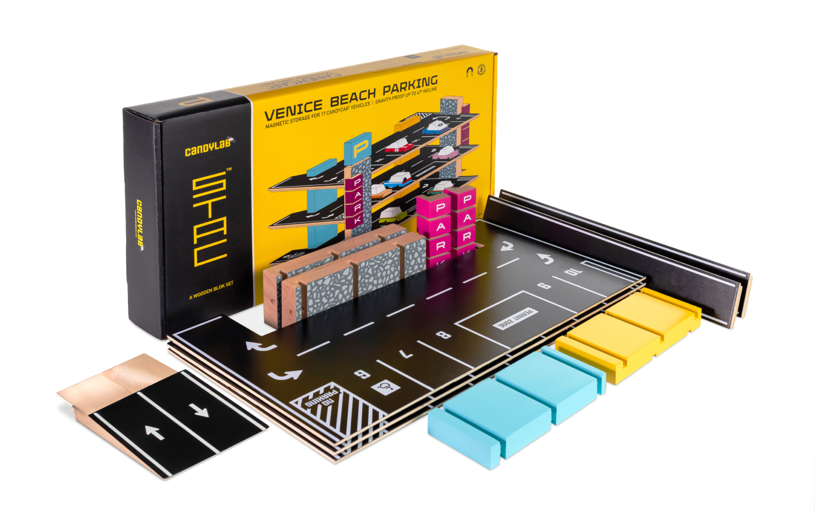 Transparent PNG of Magnetic Parking Garage Packaging and all parts