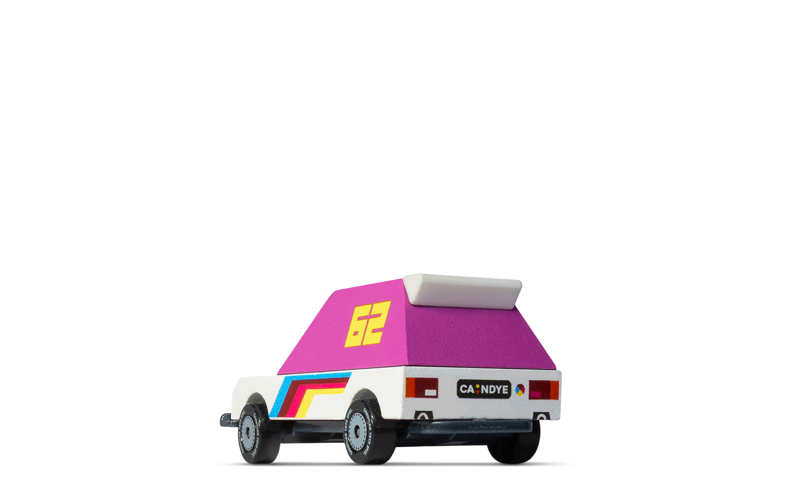 PNG of quarter back angle of Pink Racer 62 Toon car 