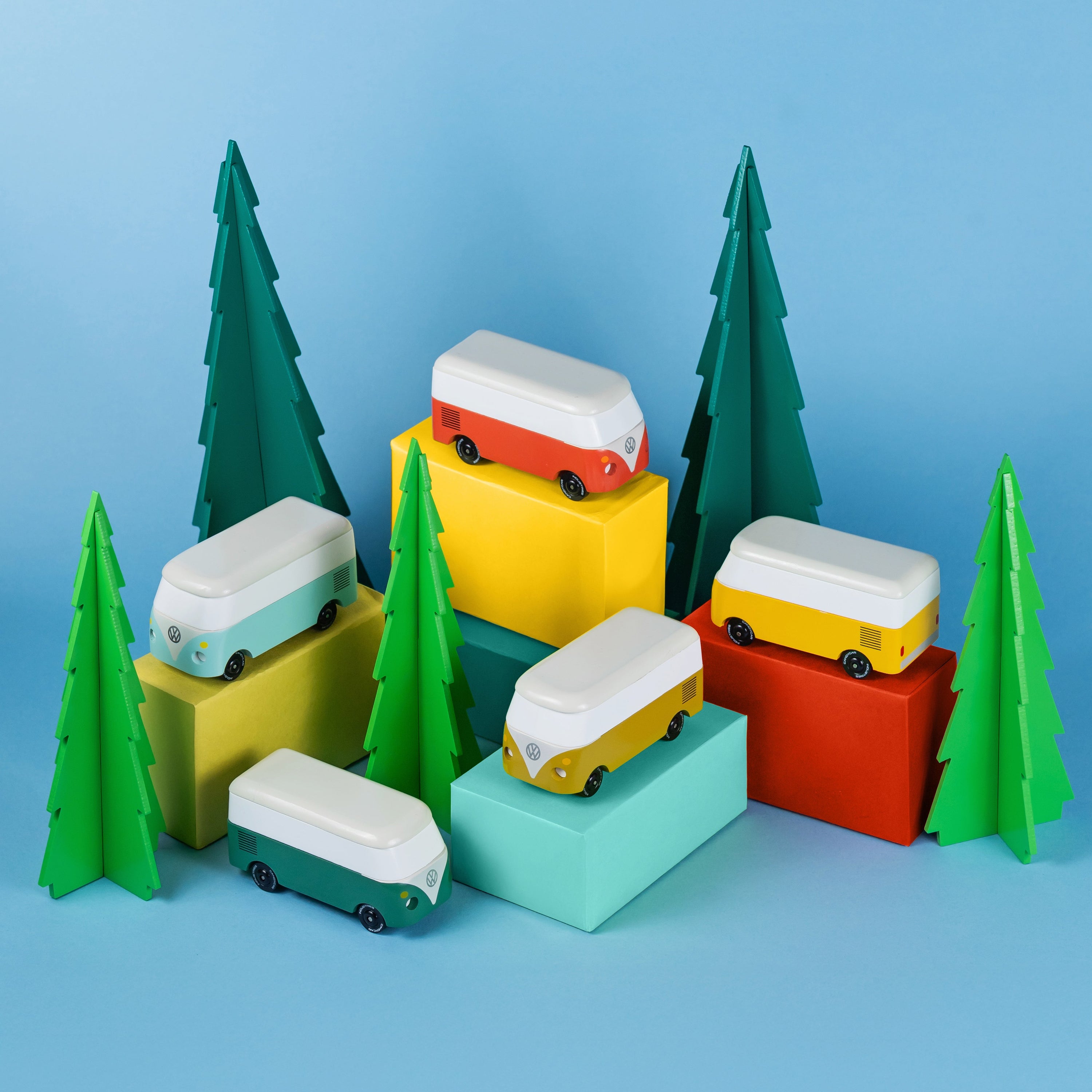 Lifestyle iimage of VW buses and Trees 3-Pack