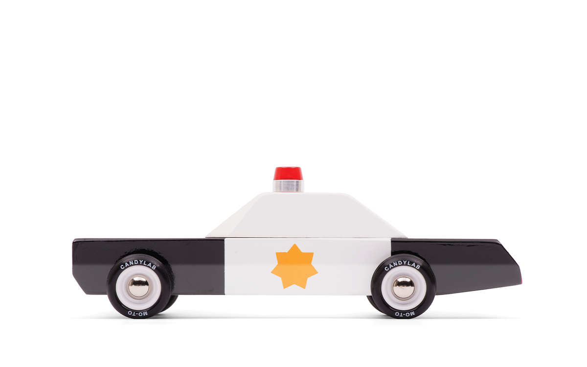 Voiture jouet en bois vintage Police Car Candylab Toys - Dröm Design