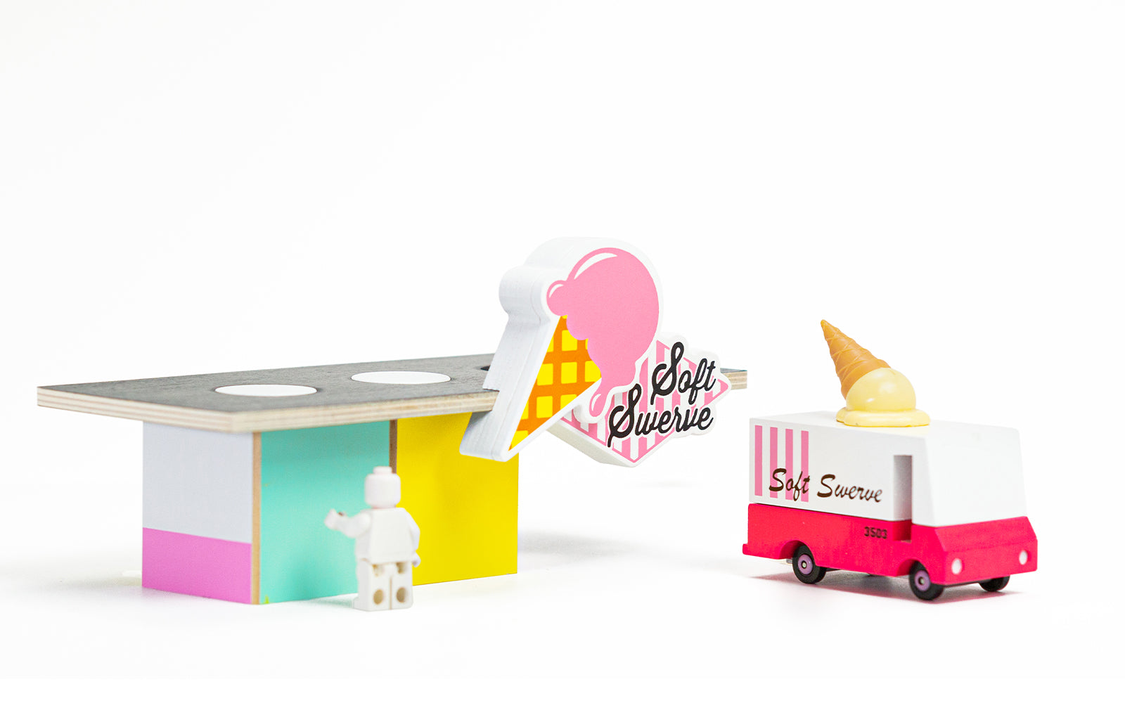 Achetez 24pcs / Ensemble Simulation Candy Ice Cream Car Jeu Set